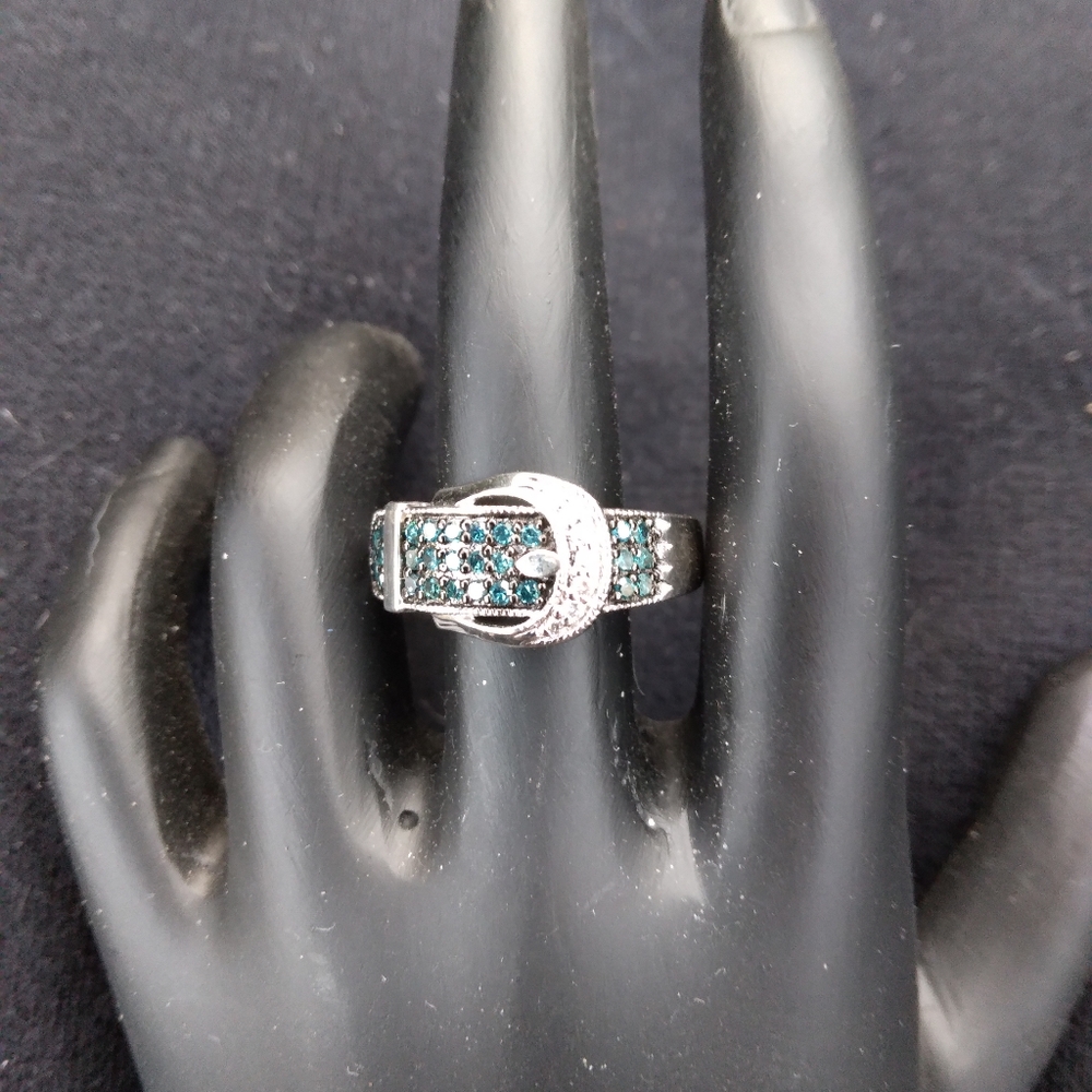 SOLID Sterling Silver with 1/4ct Blue Diamonds CURRENTLY $99 ON JTV !!
